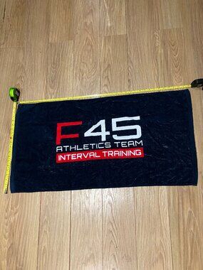 4 x F45 Athletics Team Interval Training Towel - Navy/Red - One Size - 20 x 38